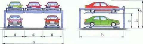 2-Level 5-Vehicles Parkin Garage